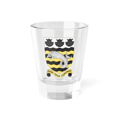 Arms of Poole as used by Poole Grammar School Poole Colours (England) (Coat of Arms) Shot Glass 1.5oz 1.5oz - Go Mug Yourself