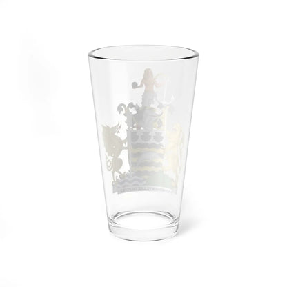 Arms of Poole Naturalistic Dolphin (England) (Coat of Arms) Pint Glass 16oz - Go Mug Yourself