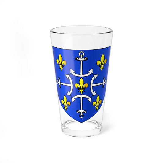 Arms of Port Louis Mauritius (Mauritius) (Coat of Arms) Pint Glass 16oz 16oz - Go Mug Yourself