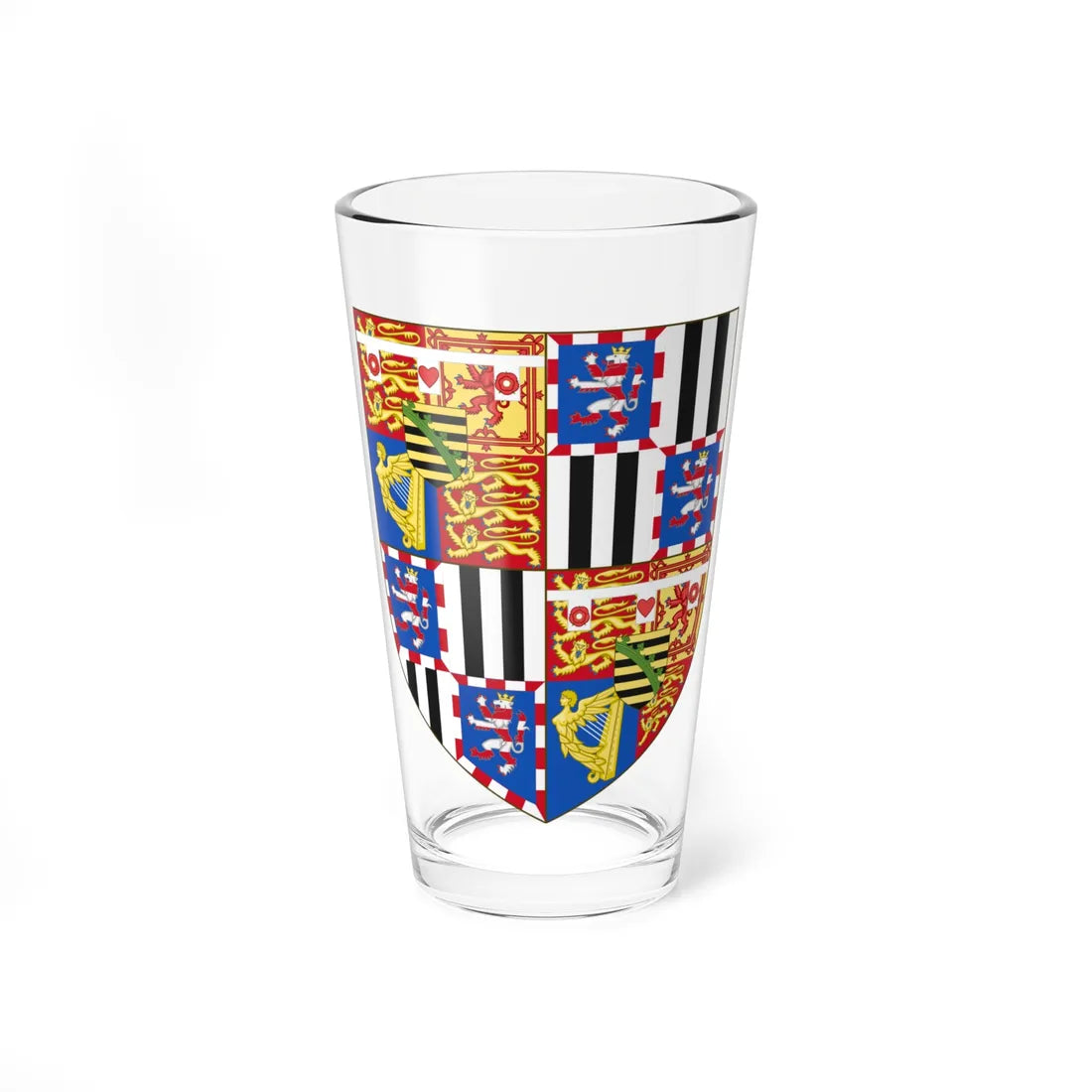 Arms of Princes Alexander Leopold and Maurice of Battenberg Before 1917 (United Kingdom) (Coat of Arms) Pint Glass 16oz 16oz - Go Mug Yourself