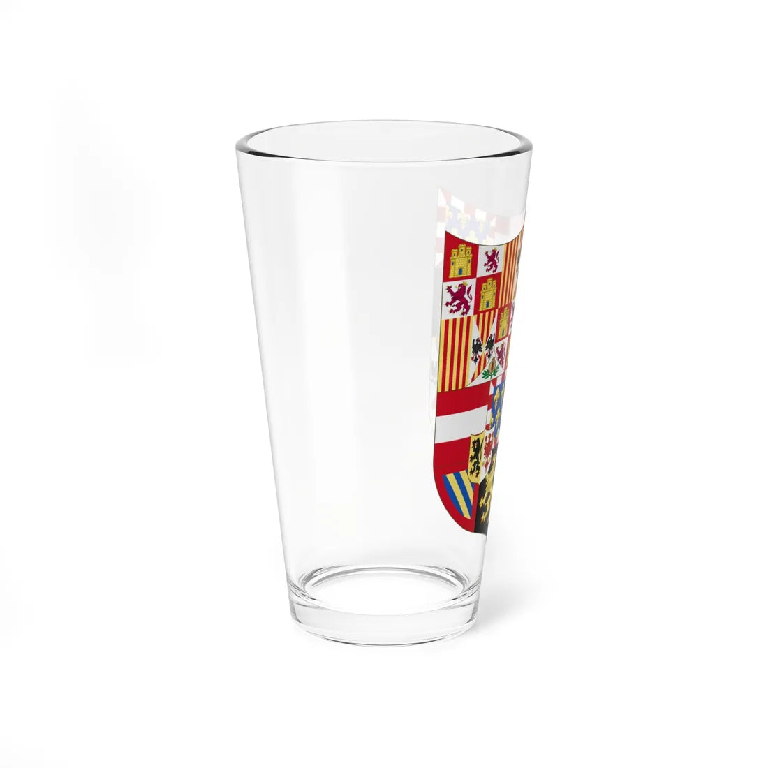 Arms of Queen Joanna and Philip I of Castile (Spain) (Coat of Arms) Pint Glass 16oz - Go Mug Yourself