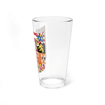 Arms of Queen Joanna and Philip I of Castile (Spain) (Coat of Arms) Pint Glass 16oz - Go Mug Yourself