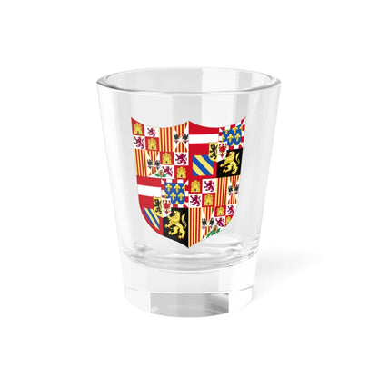 Arms of Queen Joanna and Philip I of Castile (Spain) (Coat of Arms) Shot Glass 1.5oz 1.5oz - Go Mug Yourself