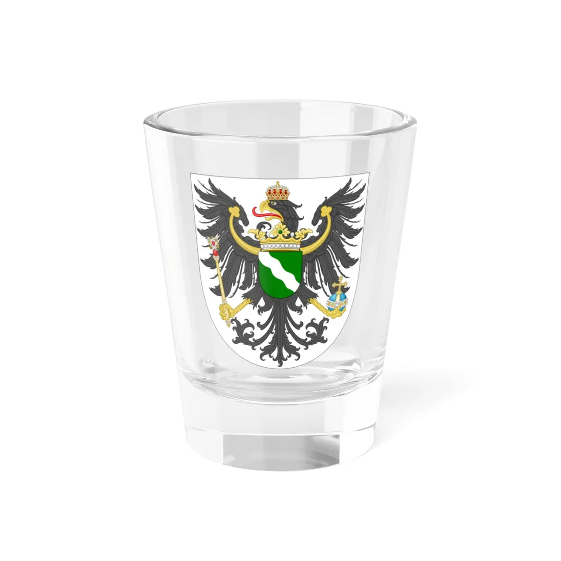 Arms of Rheinland (Denmark) (Coat of Arms) Shot Glass 1.5oz 1.5oz - Go Mug Yourself