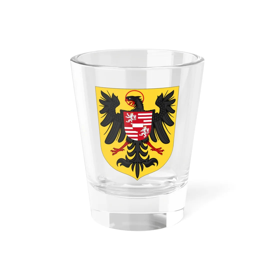 Arms of Rudolf II as King of the Romans (Austria) (Coat of Arms) Shot Glass 1.5oz 1.5oz - Go Mug Yourself