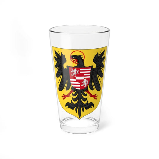 Arms of Rudolf II as King of the Romans (Spain) (Coat of Arms) Pint Glass 16oz 16oz - Go Mug Yourself