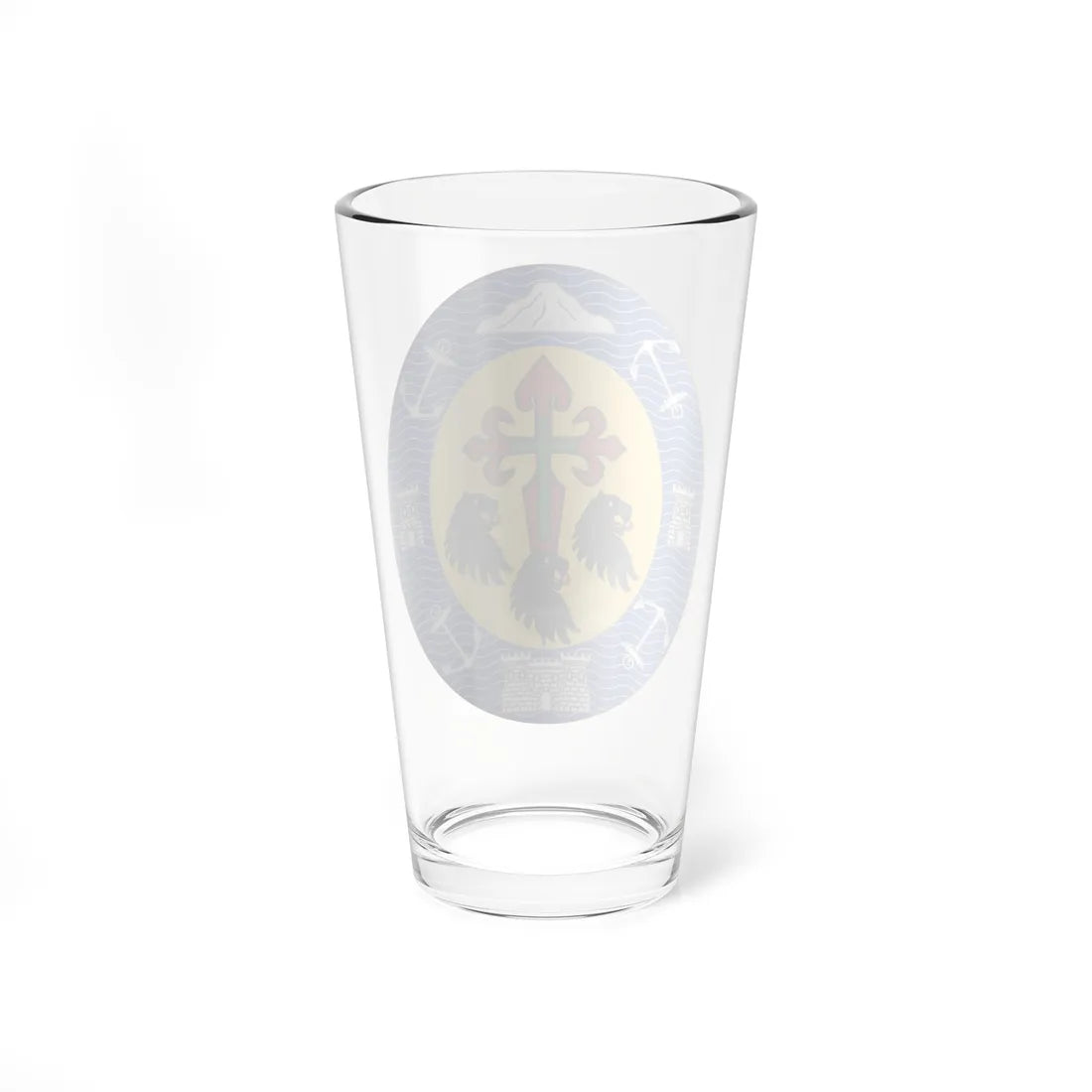 Arms of Santa Cruz de Tenerife (Spain) (Coat of Arms) Pint Glass 16oz - Go Mug Yourself