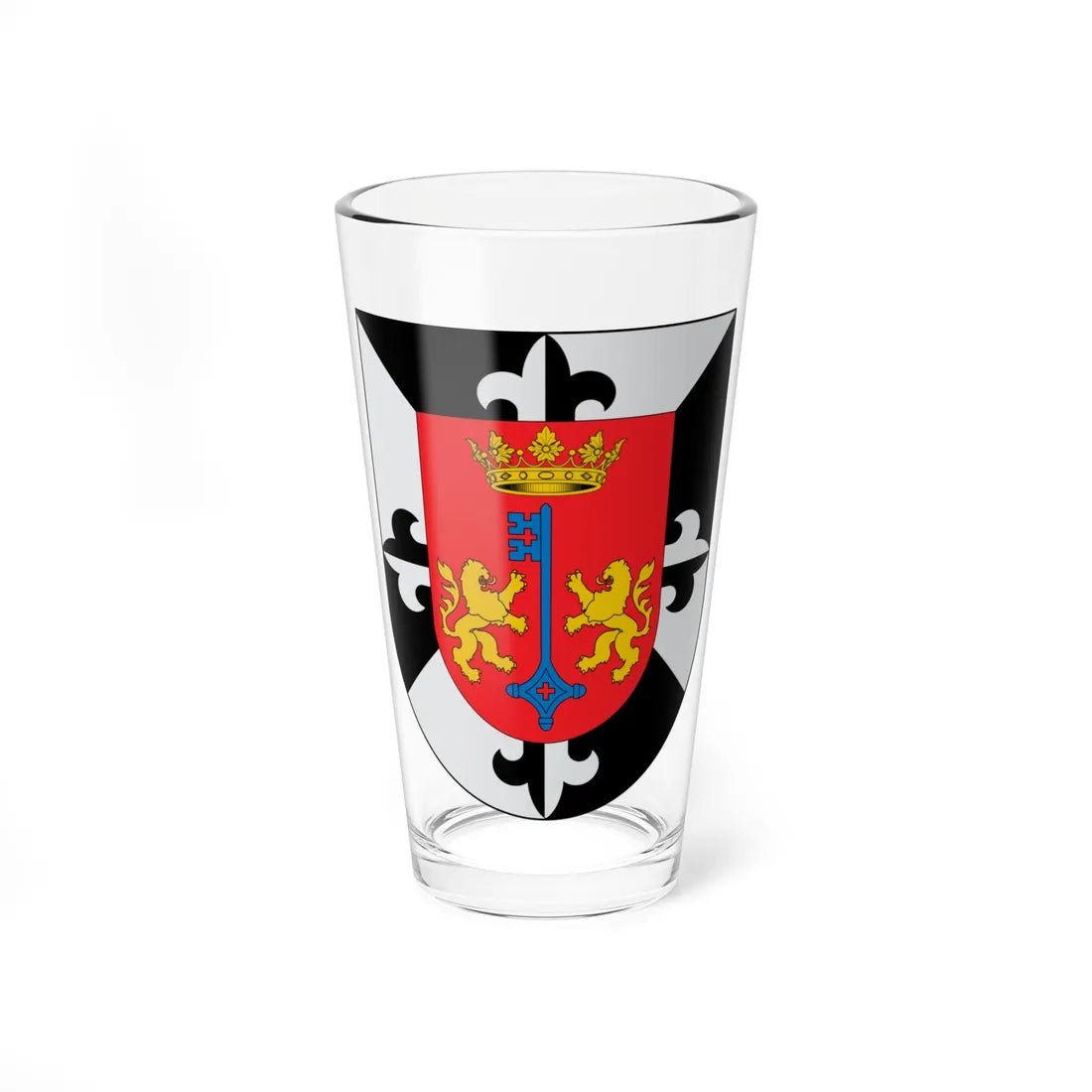 Arms of Santo Domingo (Costa Rica) (Coat of Arms) Pint Glass 16oz 16oz - Go Mug Yourself