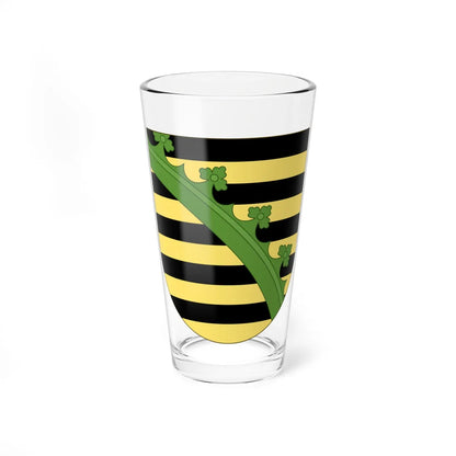 Arms of Saxony (Germany) (Coat of Arms) Pint Glass 16oz - Go Mug Yourself