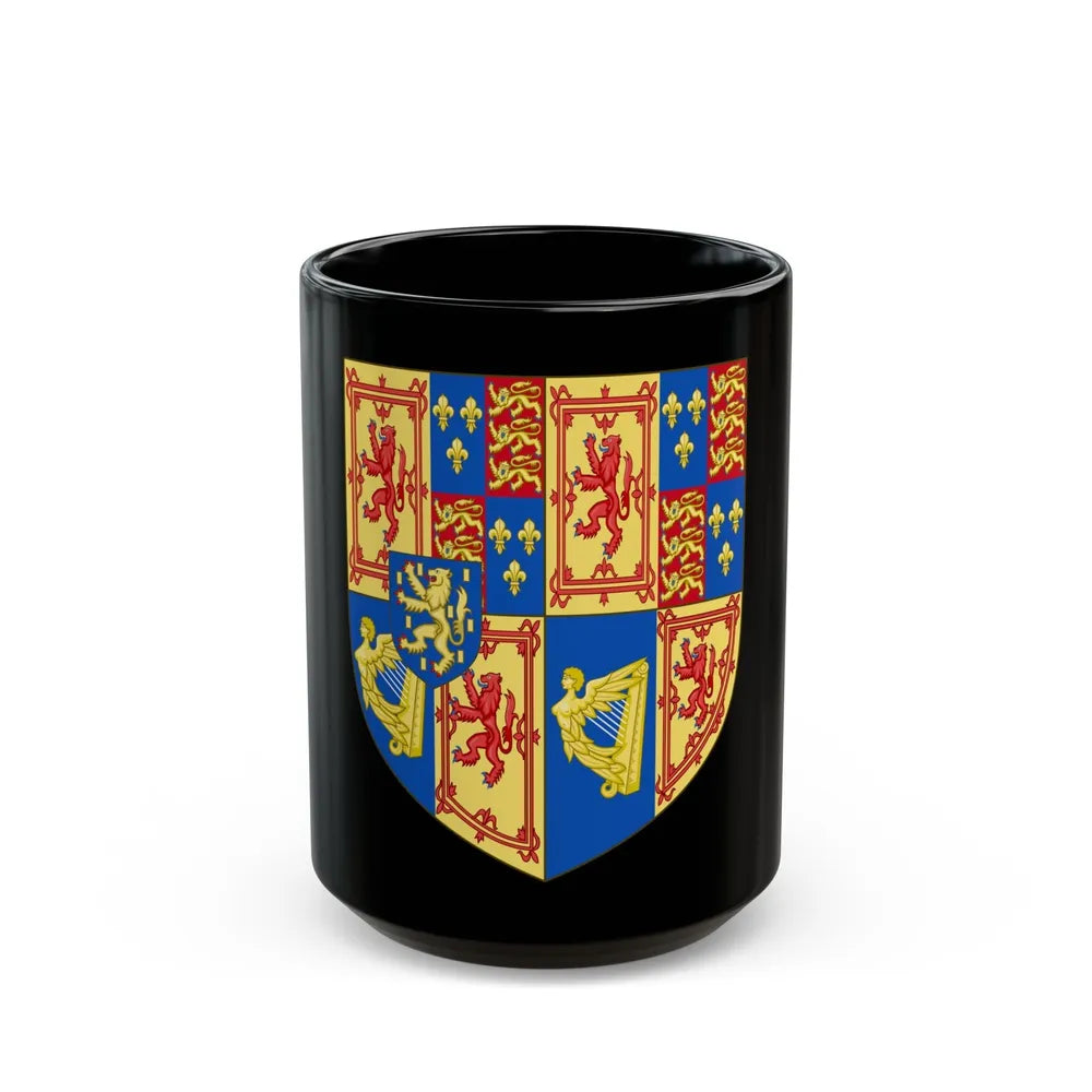 Arms of Scotland (1689-1694) - Black Coffee Mug-15oz-Go Mug Yourself