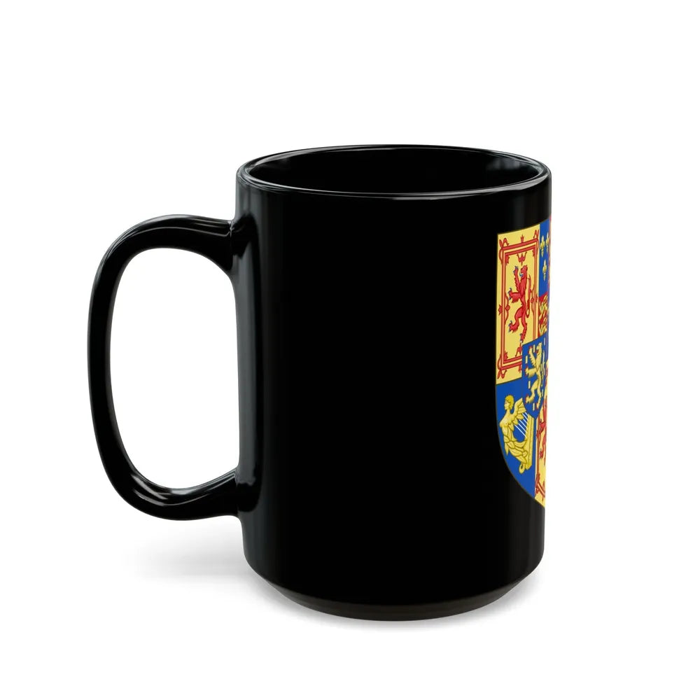 Arms of Scotland (1689-1694) - Black Coffee Mug-Go Mug Yourself