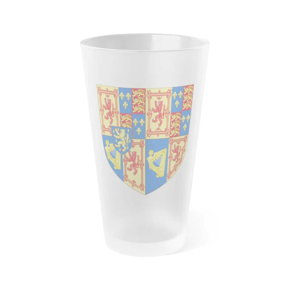 Arms of Scotland (1689-1694) - Frosted Pint Glass 16oz-16oz-Frosted-Go Mug Yourself