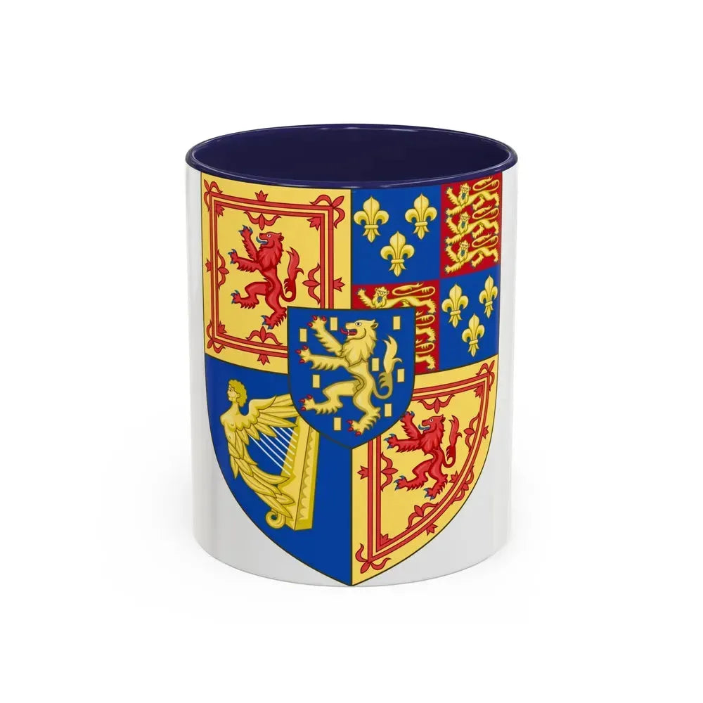 Arms of Scotland (1694-1702) - Accent Coffee Mug 11oz Navy - Go Mug Yourself