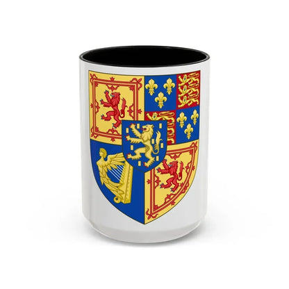 Arms of Scotland (1694-1702) - Accent Coffee Mug 15oz Black - Go Mug Yourself