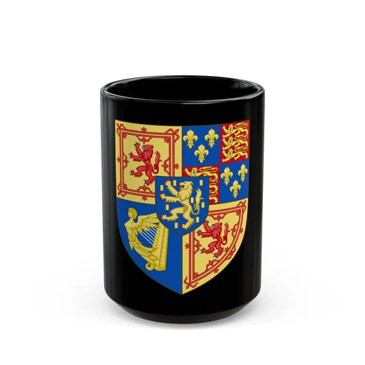 Arms of Scotland (1694-1702) - Black Coffee Mug-15oz-Go Mug Yourself