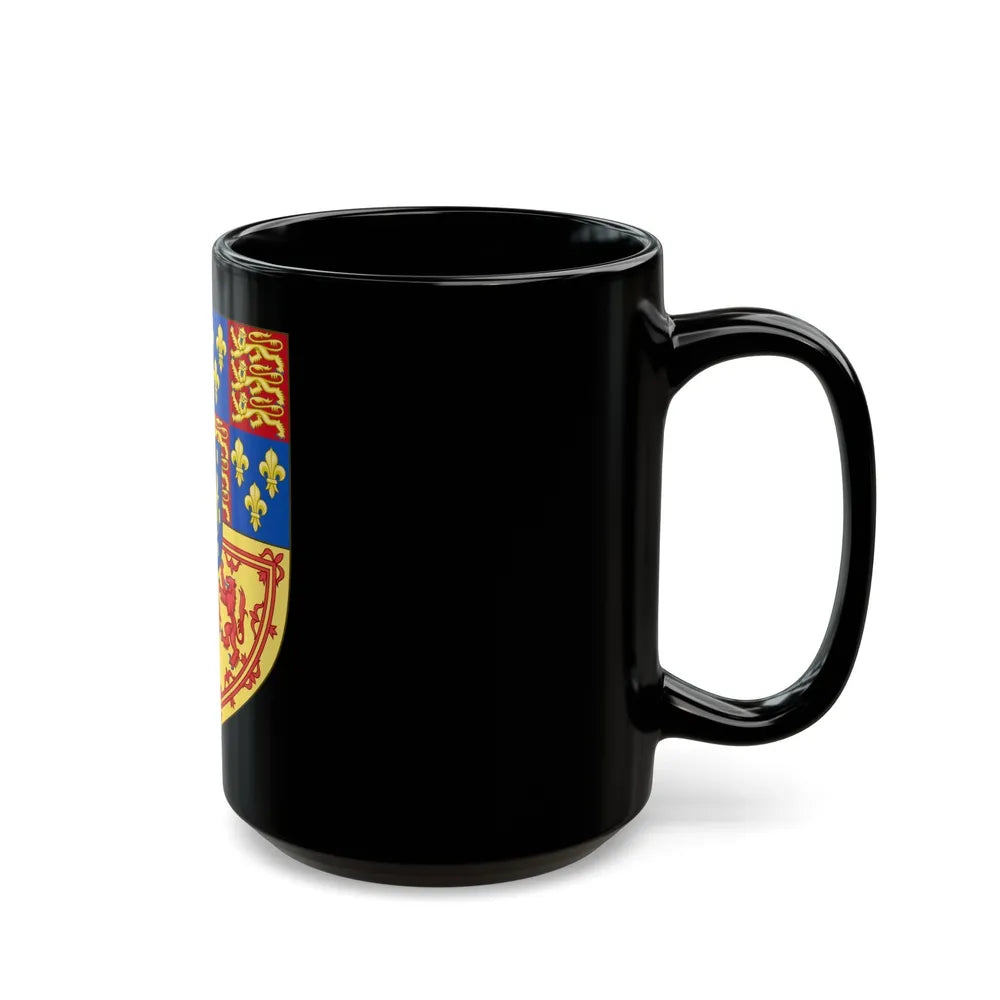 Arms of Scotland (1694-1702) - Black Coffee Mug-Go Mug Yourself