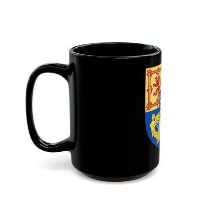 Arms of Scotland (1694-1702) - Black Coffee Mug-Go Mug Yourself