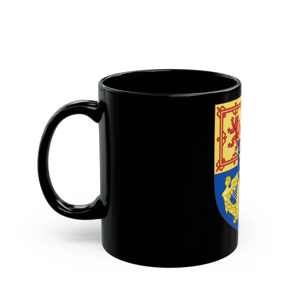 Arms of Scotland (1694-1702) - Black Coffee Mug-Go Mug Yourself