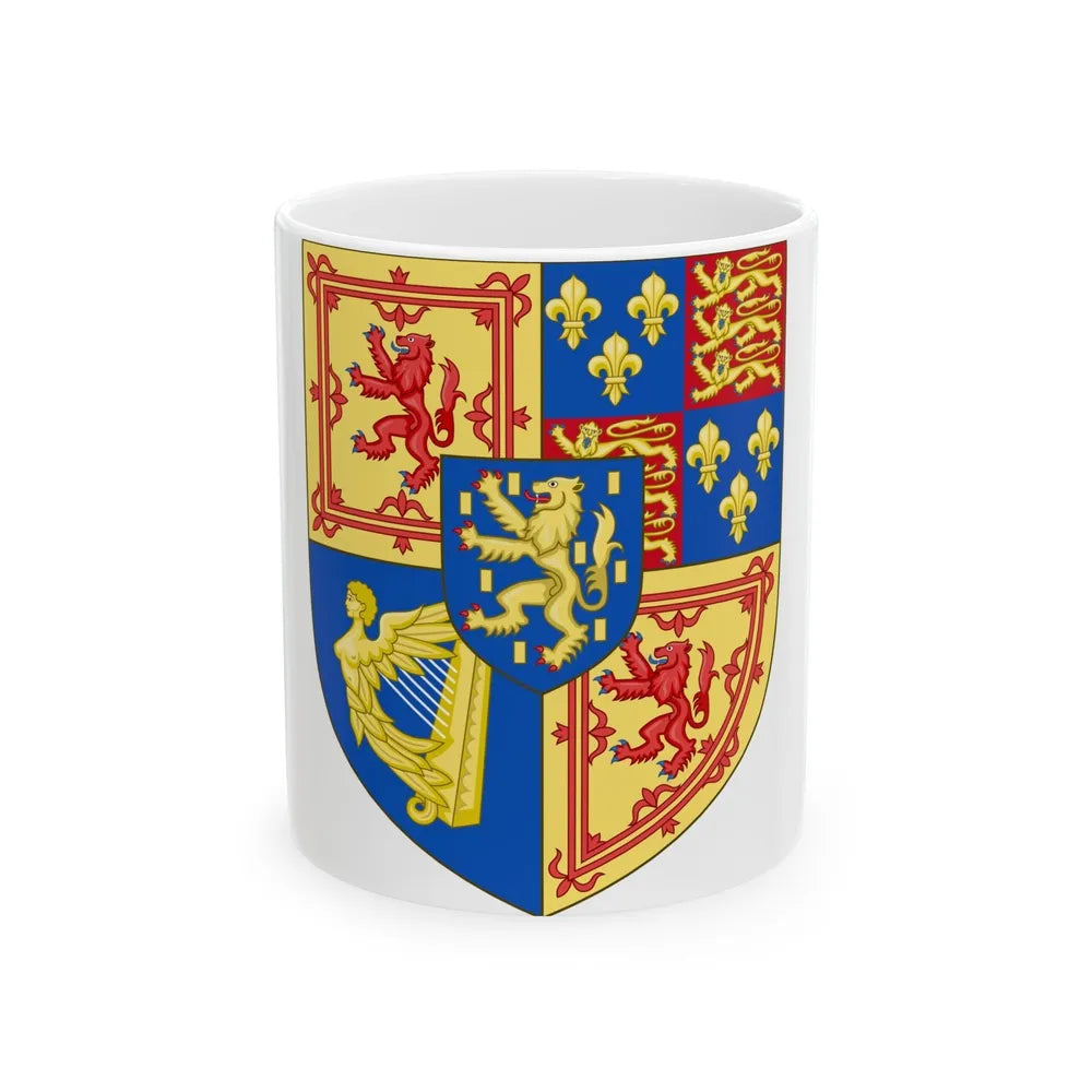 Arms of Scotland (1694-1702) - White Coffee Mug-11oz-Go Mug Yourself