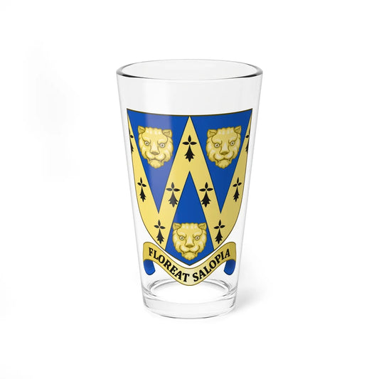 Arms of Shropshire County Council (England) (Coat of Arms) Pint Glass 16oz 16oz - Go Mug Yourself