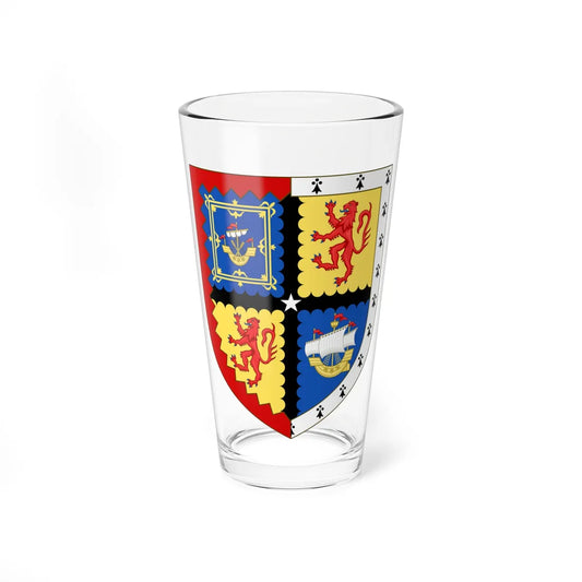 Arms of Sinclair Baron Pentland (Scotland) (Coat of Arms) Pint Glass 16oz 16oz - Go Mug Yourself