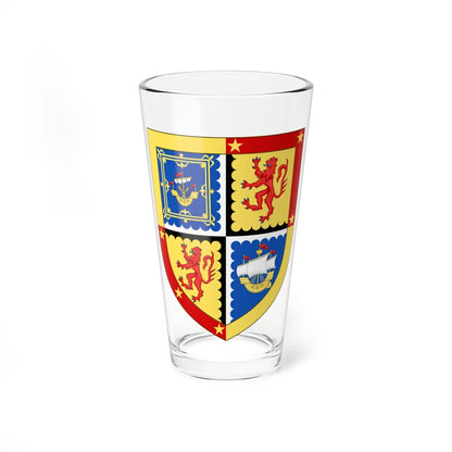 Arms of Sinclair Viscount Thurso (Scotland) (Coat of Arms) Pint Glass 16oz 16oz - Go Mug Yourself