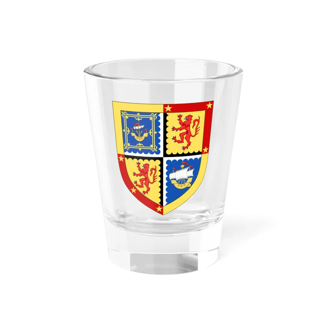 Arms of Sinclair Viscount Thurso (Scotland) (Coat of Arms) Shot Glass 1.5oz 1.5oz - Go Mug Yourself