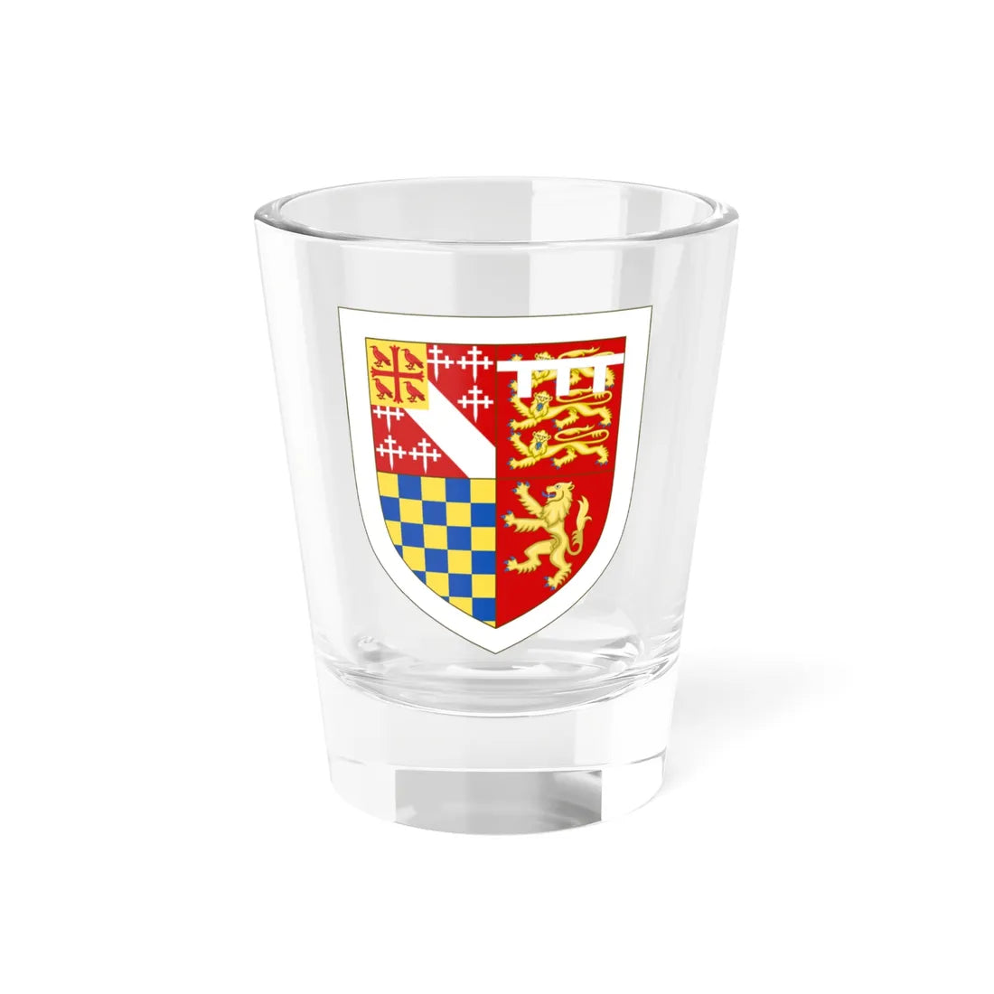 Arms of St Edmunds College Cambridge (England) (Coat of Arms) Shot Glass 1.5oz 1.5oz - Go Mug Yourself