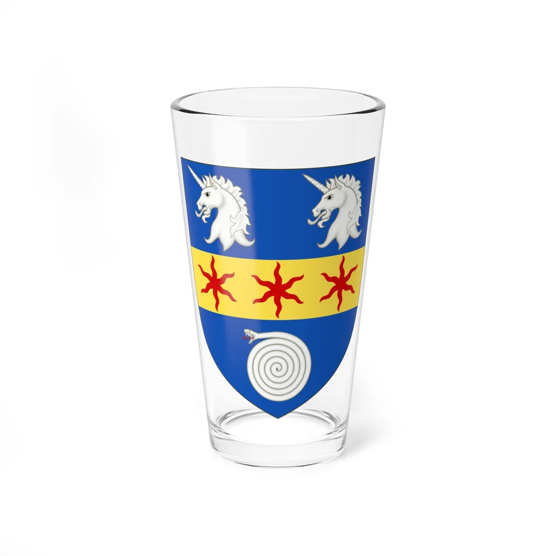 Arms of St Hildas College (England) (Coat of Arms) Pint Glass 16oz 16oz - Go Mug Yourself