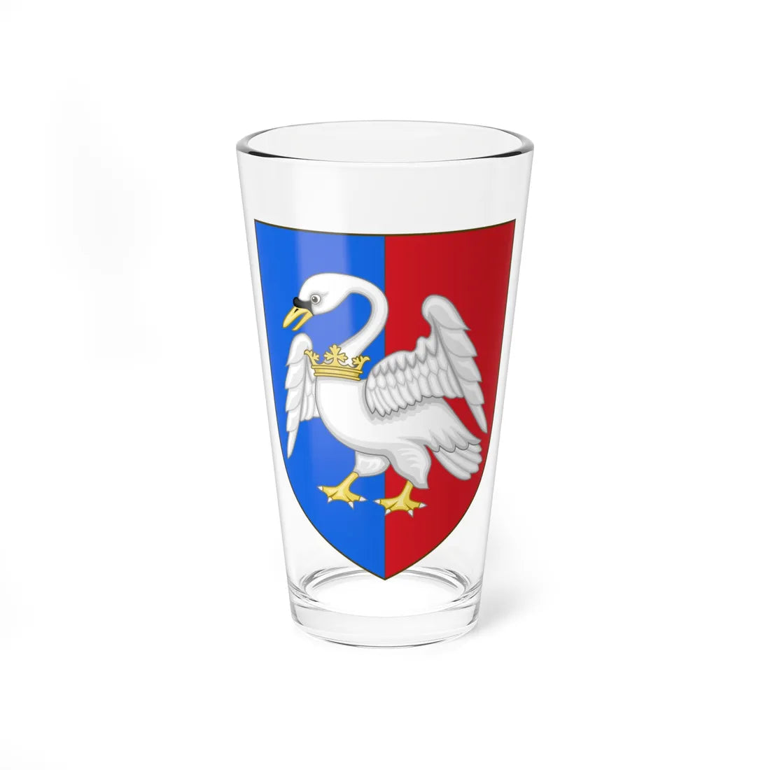 Arms of Swanage (England) (Coat of Arms) Pint Glass 16oz 16oz - Go Mug Yourself