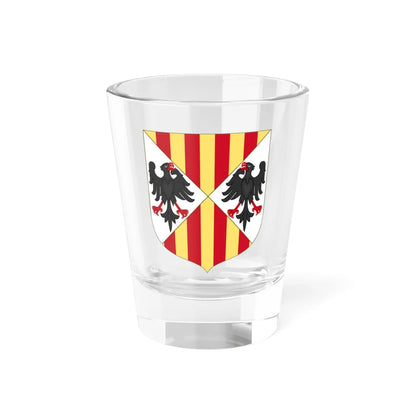 Arms of the Aragonese Kings of Sicily Shape Variant (Spain) (Coat of Arms) Shot Glass 1.5oz 1.5oz - Go Mug Yourself