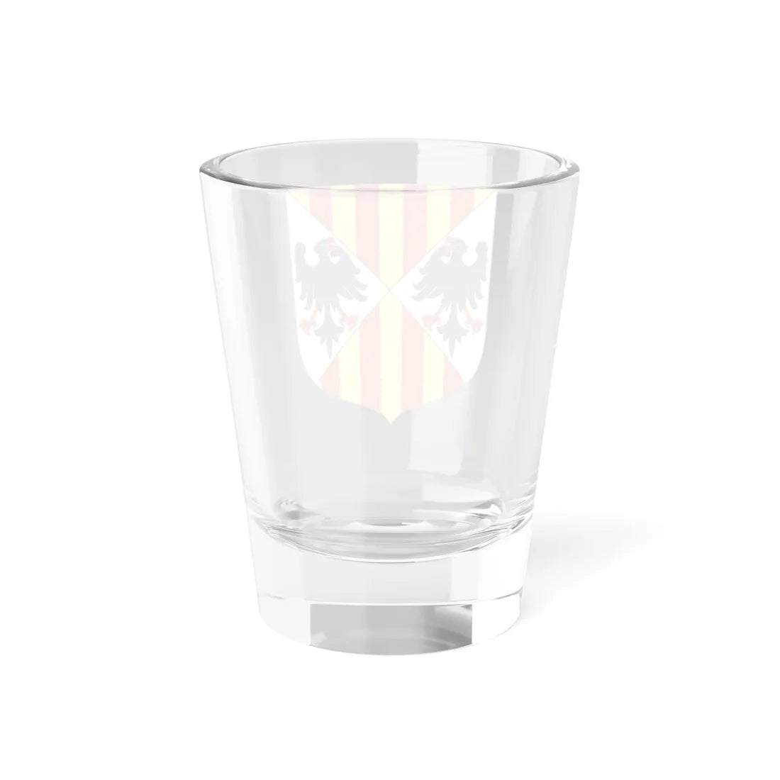 Arms of the Aragonese Kings of Sicily Shape Variant (Spain) (Coat of Arms) Shot Glass 1.5oz - Go Mug Yourself