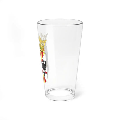 Arms of the Aragonese Kings of SicilyCrowned (Spain) (Coat of Arms) Pint Glass 16oz - Go Mug Yourself