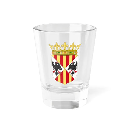 Arms of the Aragonese Kings of SicilyCrowned (Spain) (Coat of Arms) Shot Glass 1.5oz 1.5oz - Go Mug Yourself