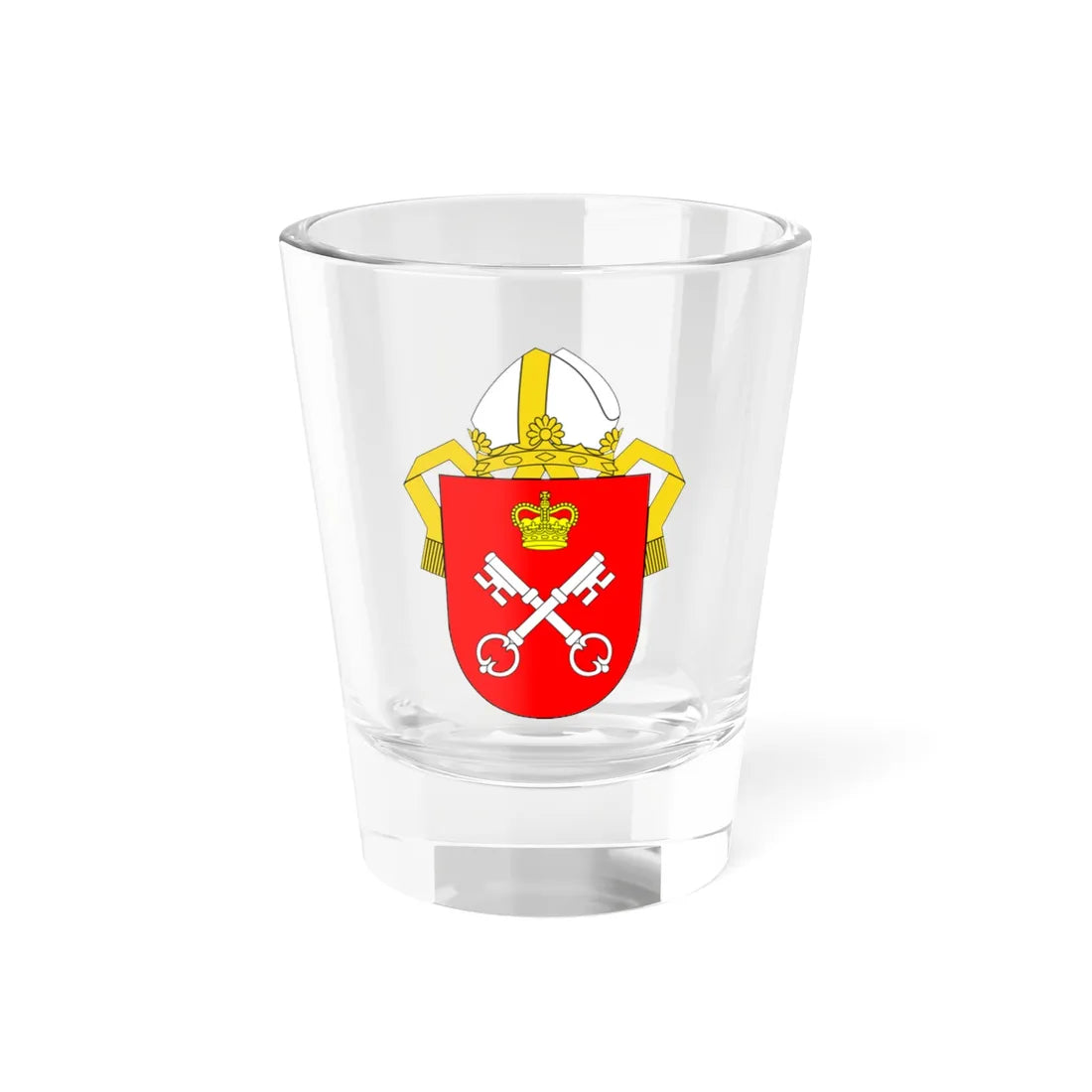 Arms of the Archbishop of York (England) (Coat of Arms) Shot Glass 1.5oz 1.5oz - Go Mug Yourself