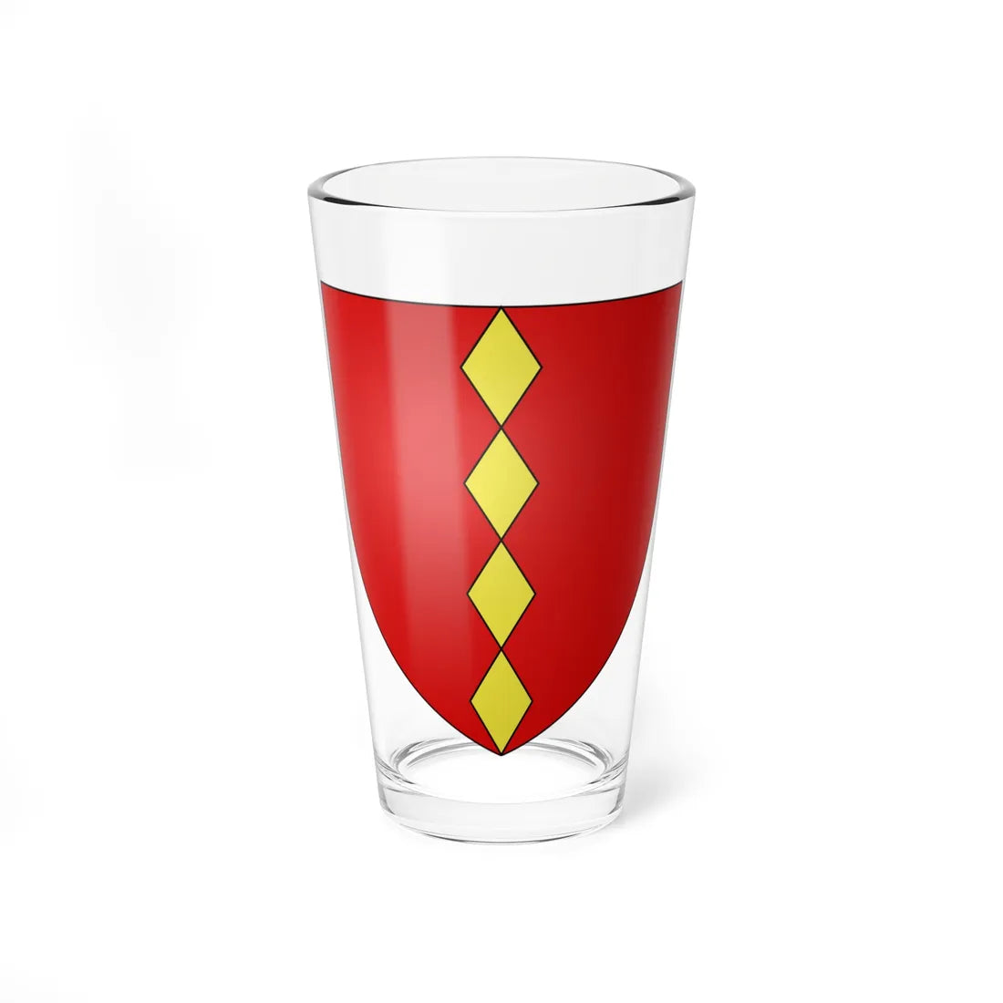 Arms of the Baron of Halton ancient (England) (Coat of Arms) Pint Glass 16oz 16oz - Go Mug Yourself