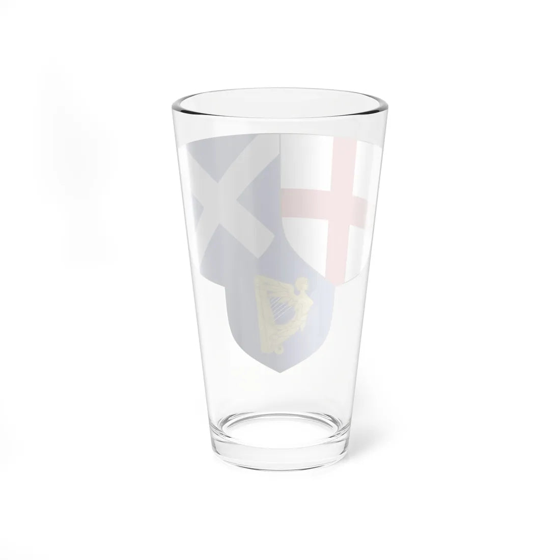 Arms of the Commonwealth of England Scotland and Ireland (Ireland) (Coat of Arms) Pint Glass 16oz - Go Mug Yourself