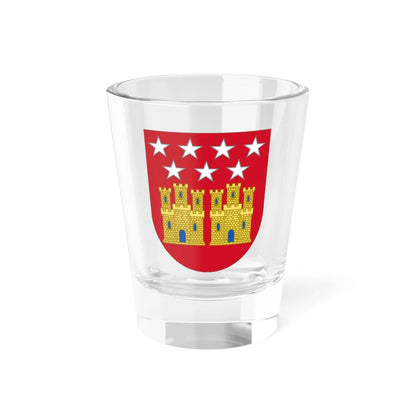 Arms of the Community of Madrid (Spain) (Coat of Arms) Shot Glass 1.5oz 1.5oz - Go Mug Yourself
