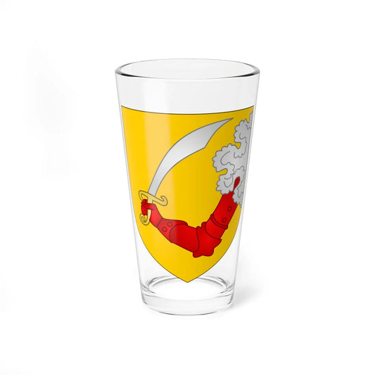 Arms of the Condominium of Bosnia and Herzegovina (Bosnia and Herzegovina) (Coat of Arms) Pint Glass 16oz 16oz - Go Mug Yourself