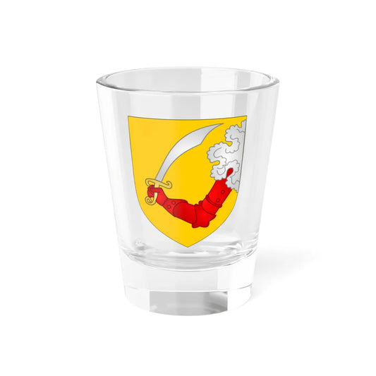 Arms of the Condominium of Bosnia and Herzegovina (Bosnia and Herzegovina) (Coat of Arms) Shot Glass 1.5oz 1.5oz - Go Mug Yourself