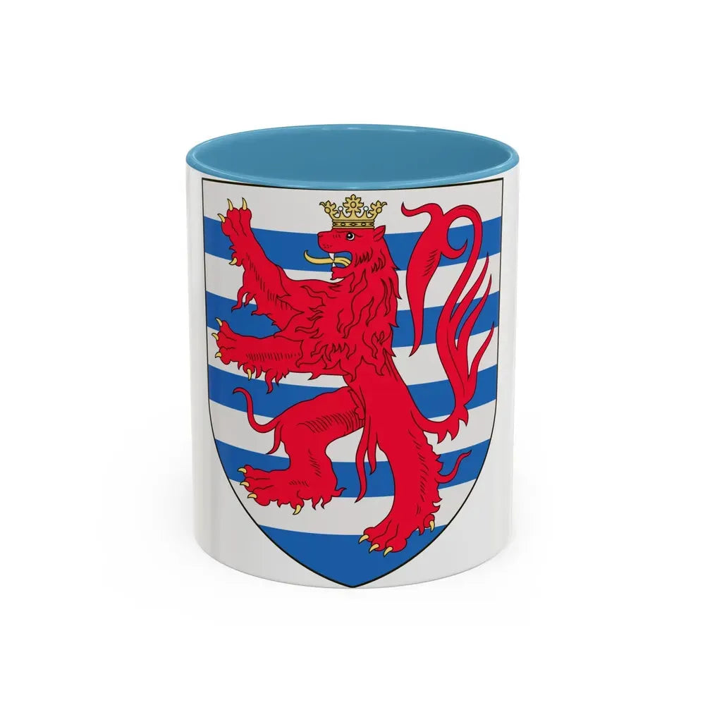 Arms of the Count of Luxembourg - Accent Coffee Mug 11oz Light Blue - Go Mug Yourself