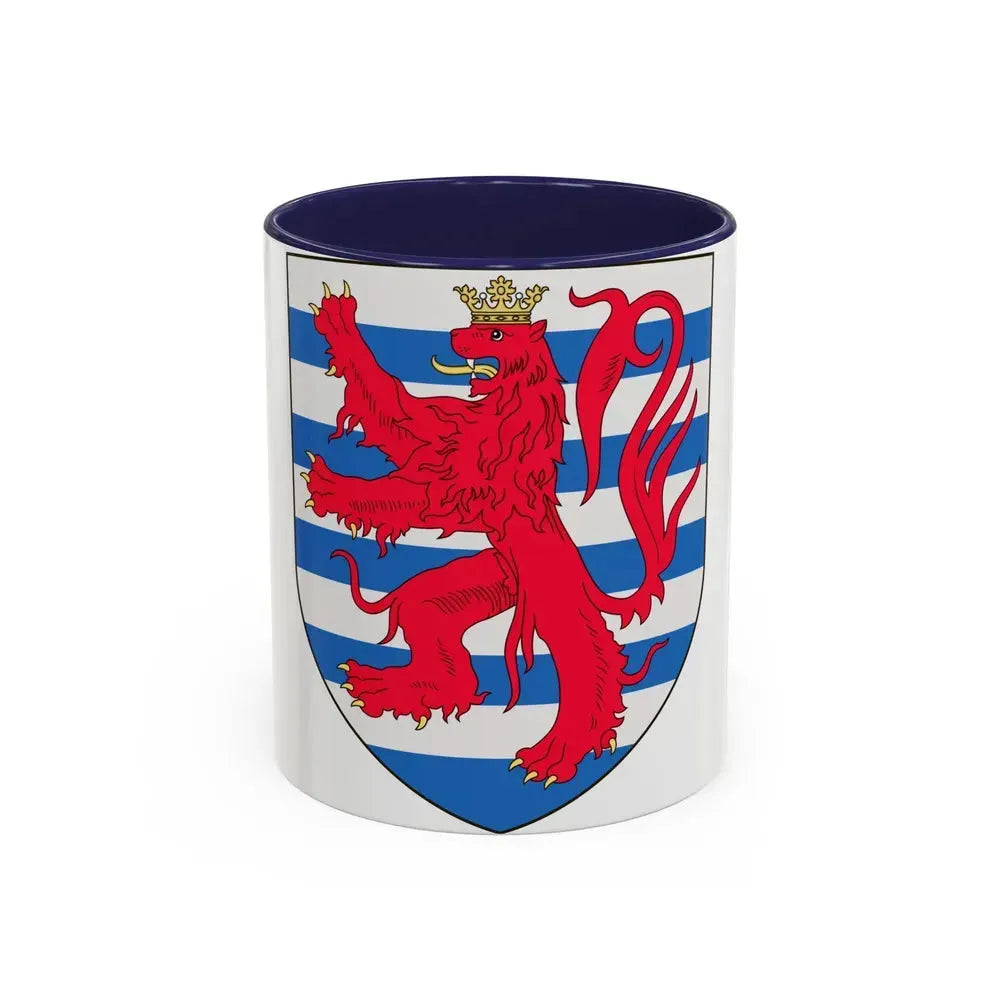 Arms of the Count of Luxembourg - Accent Coffee Mug 11oz Navy - Go Mug Yourself