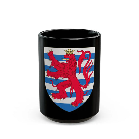 Arms of the Count of Luxembourg - Black Coffee Mug-15oz-Go Mug Yourself