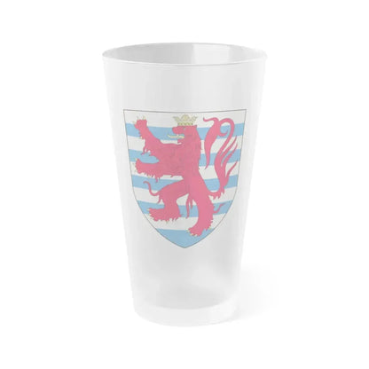 Arms of the Count of Luxembourg - Frosted Pint Glass 16oz 16oz Frosted - Go Mug Yourself