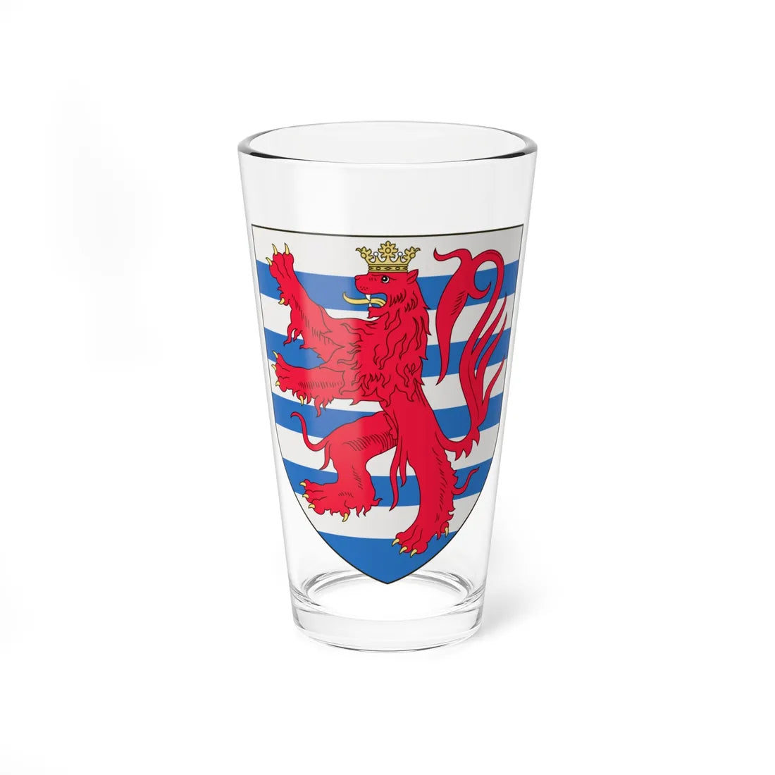 Arms of the Count of Luxembourg (Luxembourg) (Coat of Arms) Pint Glass 16oz 16oz - Go Mug Yourself