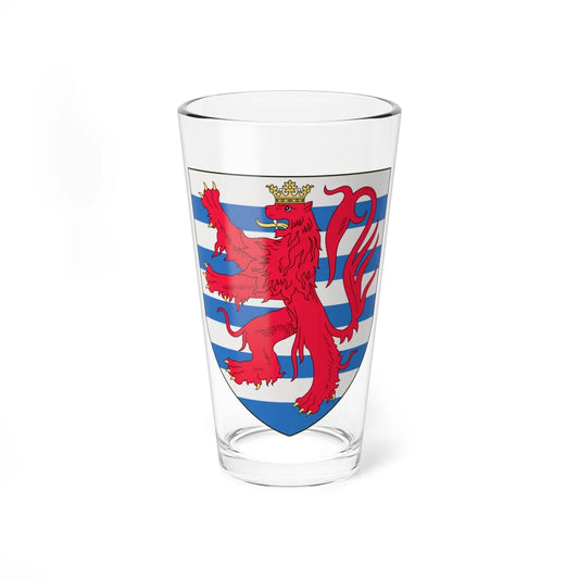 Arms of the Count of Luxembourg (Luxembourg) (Coat of Arms) Pint Glass 16oz 16oz - Go Mug Yourself