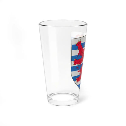 Arms of the Count of Luxembourg (Luxembourg) (Coat of Arms) Pint Glass 16oz - Go Mug Yourself
