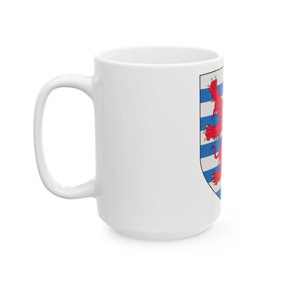 Arms of the Count of Luxembourg - White Coffee Mug-Go Mug Yourself