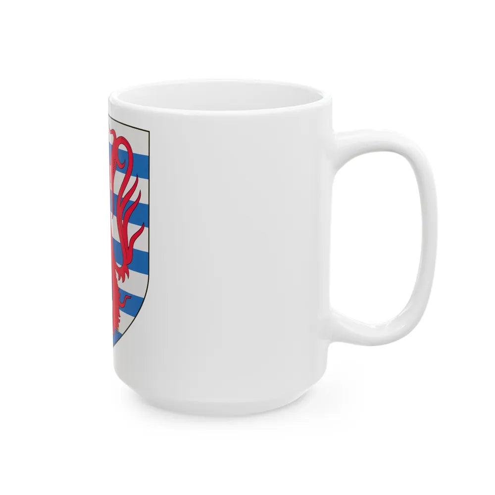 Arms of the Count of Luxembourg - White Coffee Mug-Go Mug Yourself