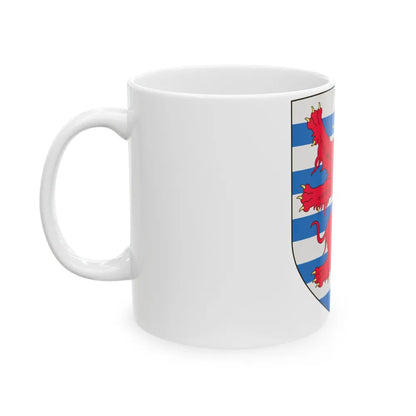 Arms of the Count of Luxembourg - White Coffee Mug-Go Mug Yourself